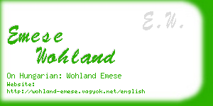 emese wohland business card